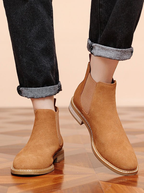 Rivietta - brown leather chelsea boots for men