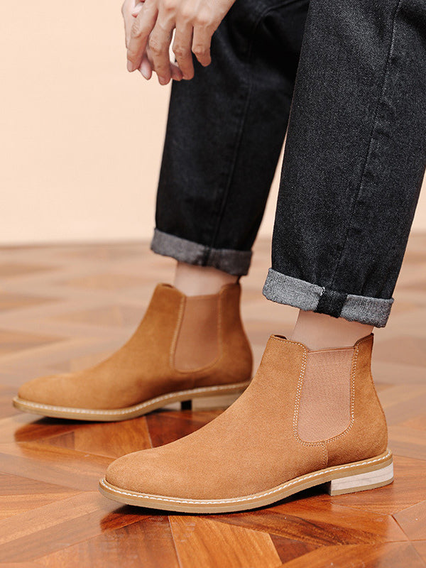 Rivietta - brown leather chelsea boots for men