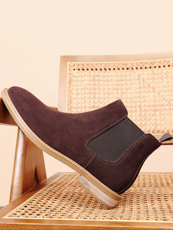 Rivietta - brown leather chelsea boots for men