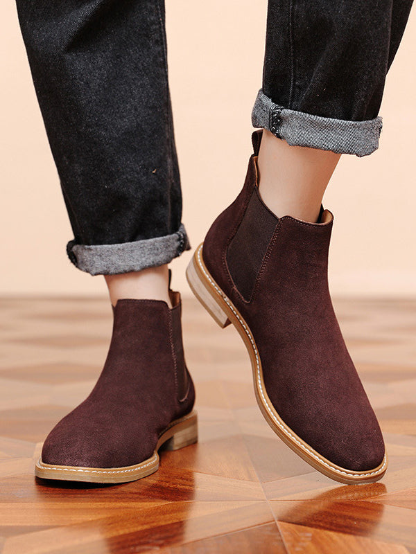 Rivietta - brown leather chelsea boots for men