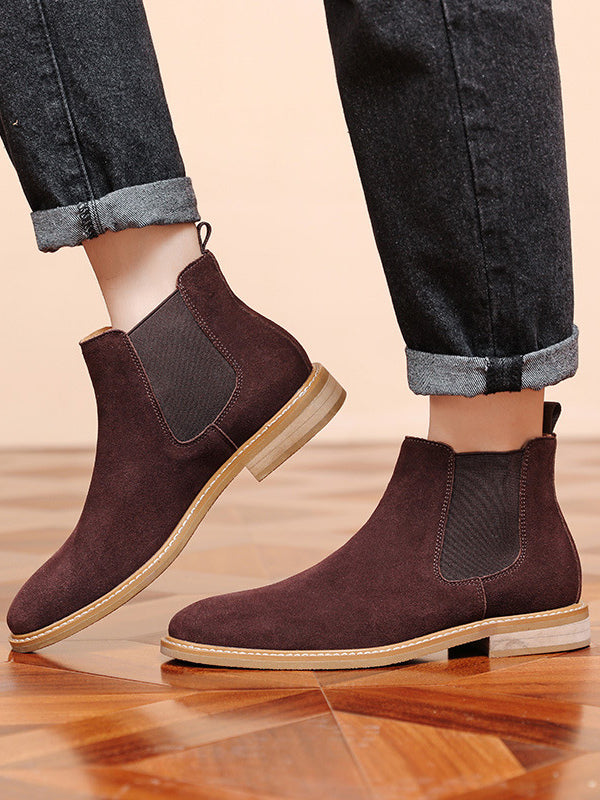 Rivietta - brown leather chelsea boots for men
