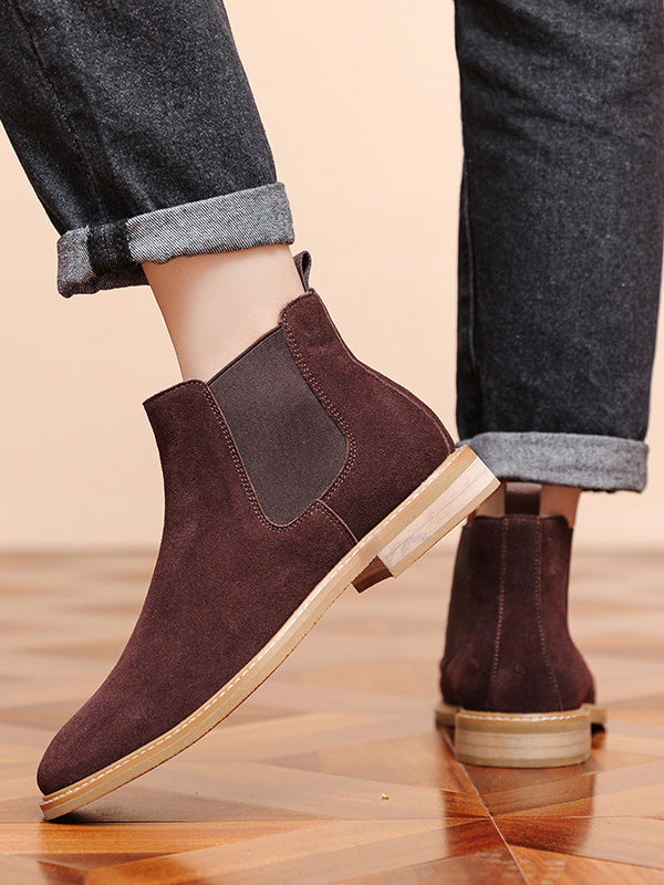 Rivietta - brown leather chelsea boots for men