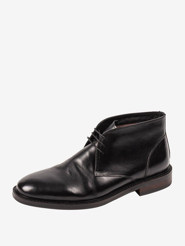 Marqeira - black leather boots for men
