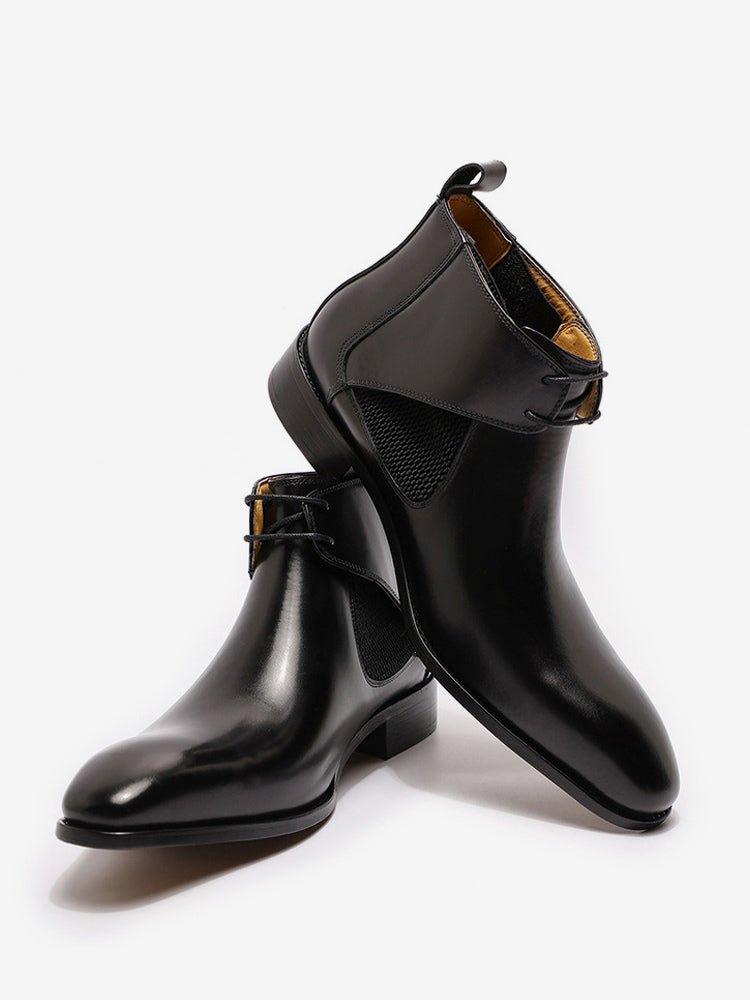 Zafano - brown leather chukka boots for men