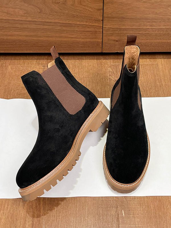 Mirilis - white leather chelsea boots for men