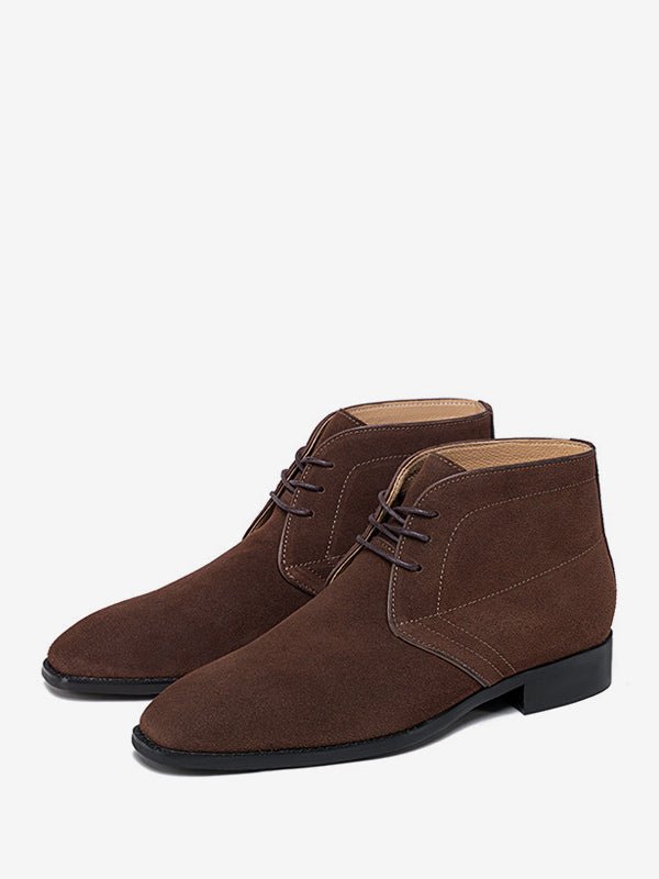 Aquaienne - brown leather boots for men
