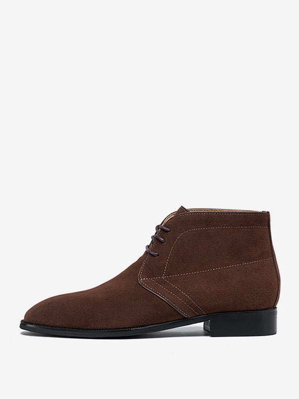 Aquaienne - brown leather boots for men