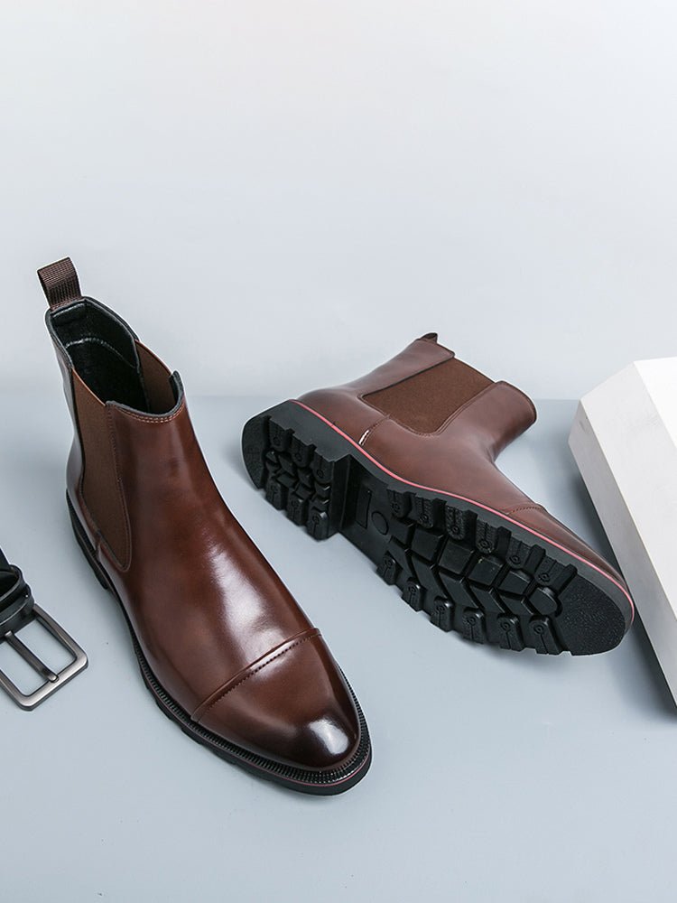 Lyrino - leather chelsea boots for men