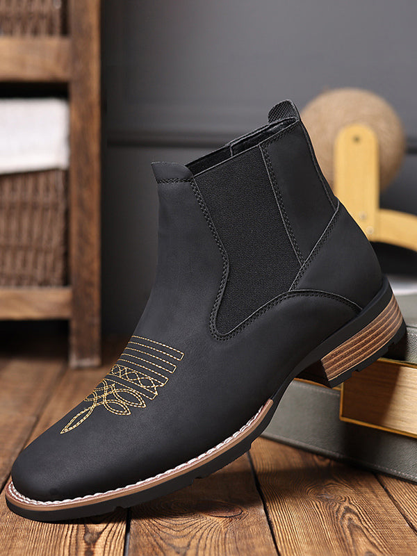 Lyrario - leather chelsea boots for men