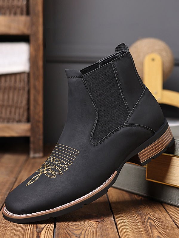 Lyrario - leather chelsea boots for men