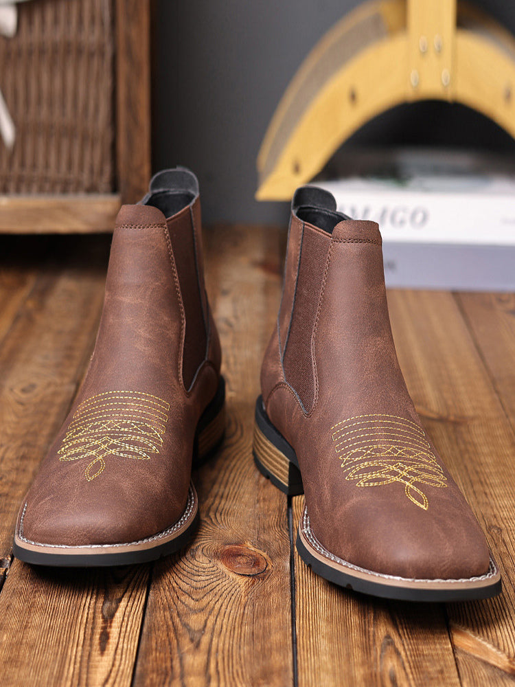 Lyrario - leather chelsea boots for men