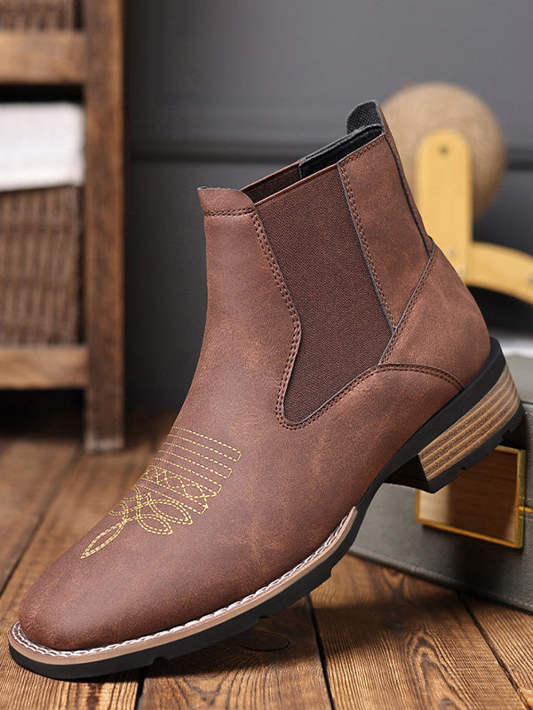 Lyrario - leather chelsea boots for men