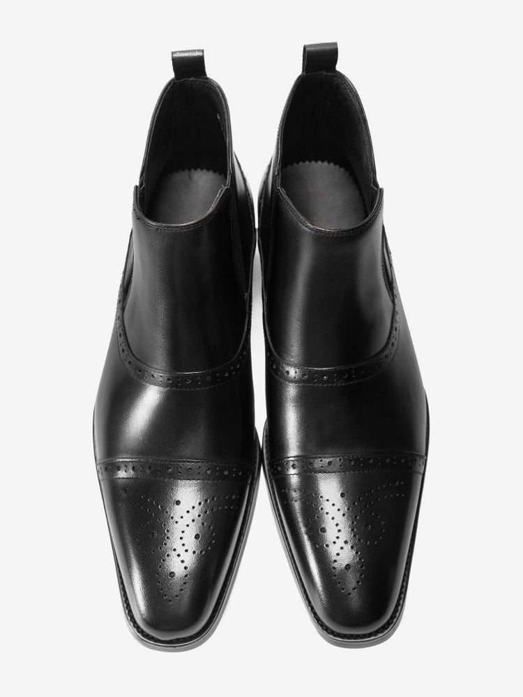 Quarosso - leather chelsea boots for men