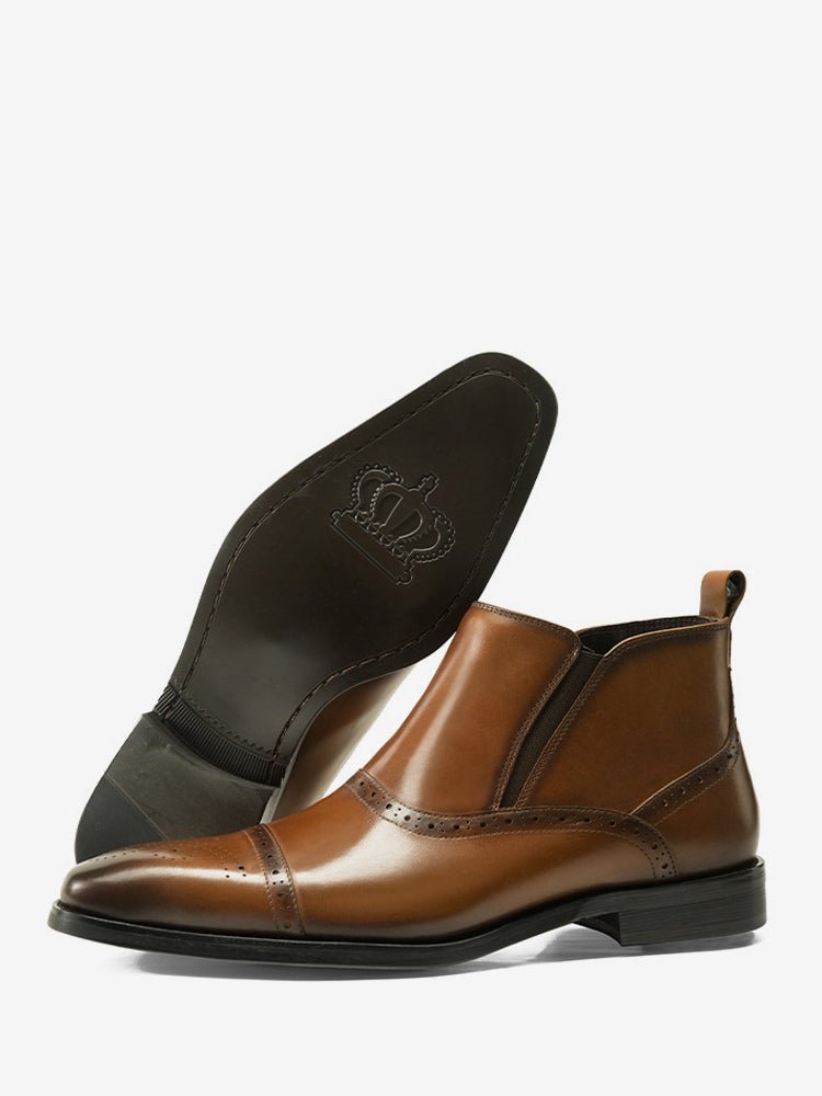 Quarosso - leather chelsea boots for men