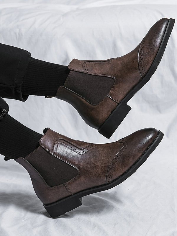 Ventoria - leather chelsea boots for men