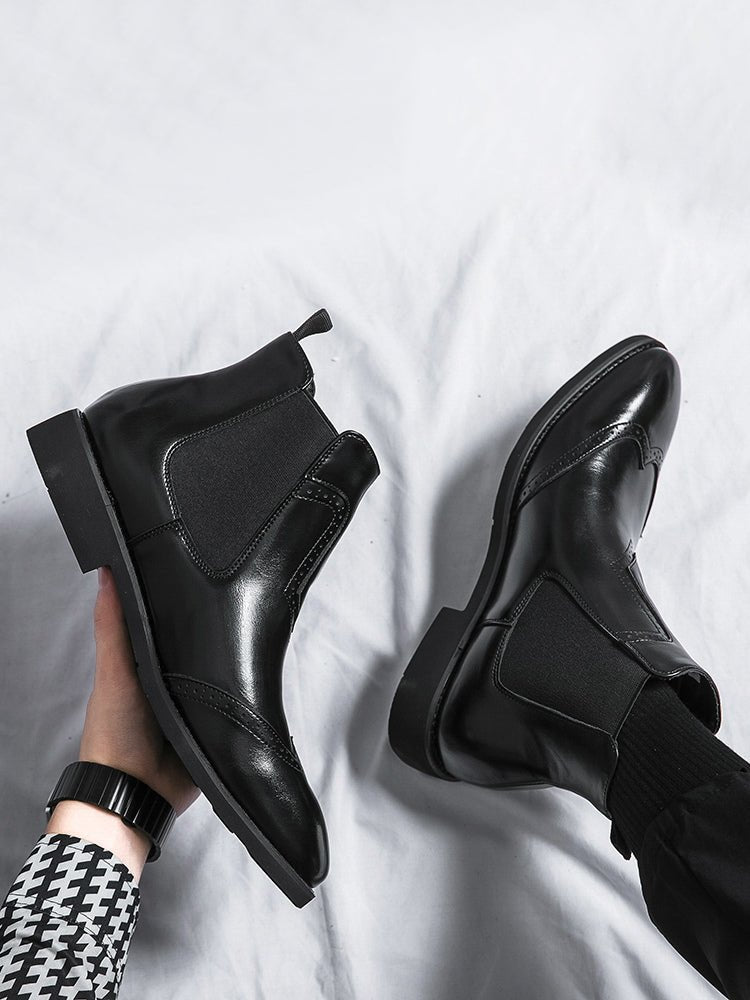 Ventoria - leather chelsea boots for men