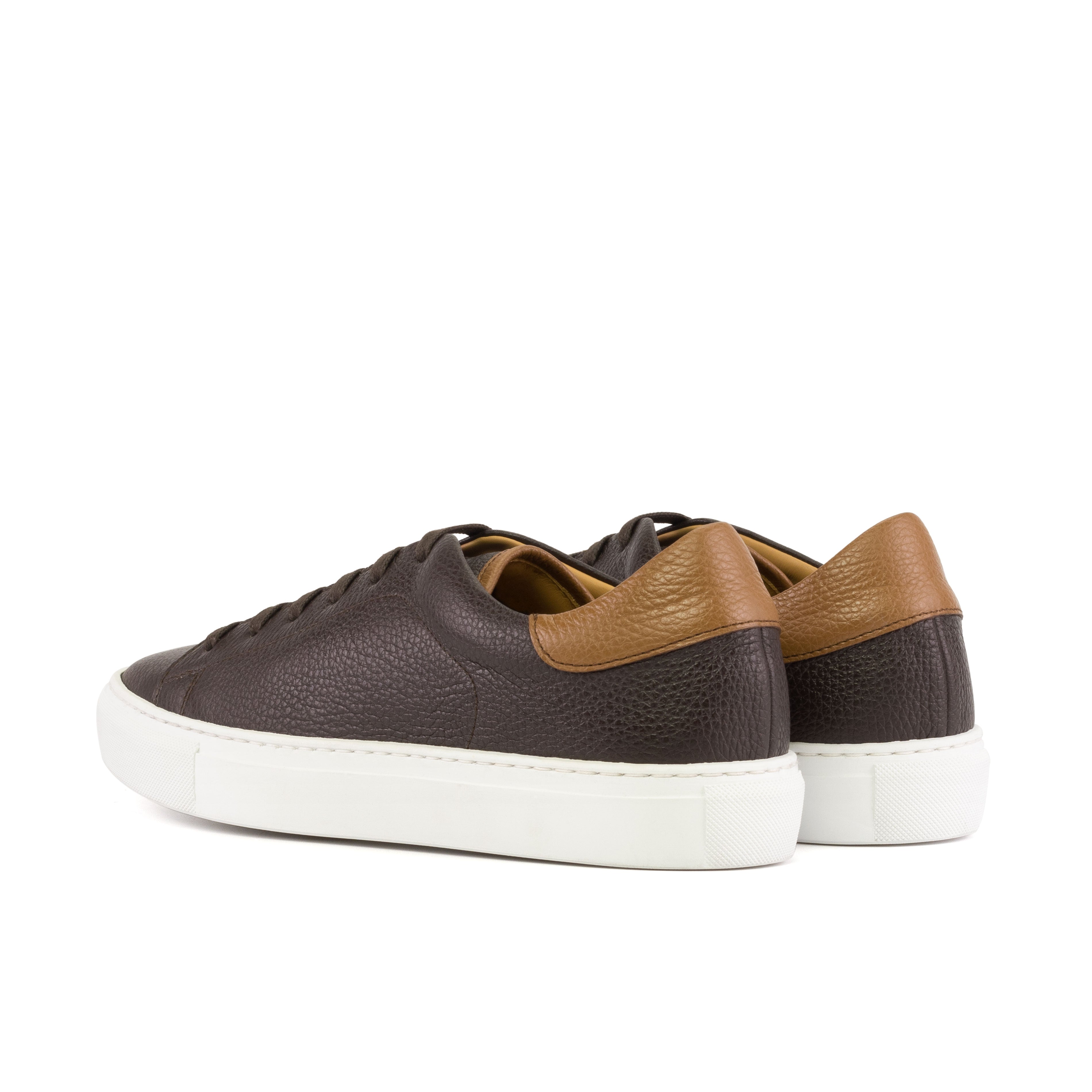 Dimaro - Dark Brown Men's Italian Full Grain Dress Sneakers