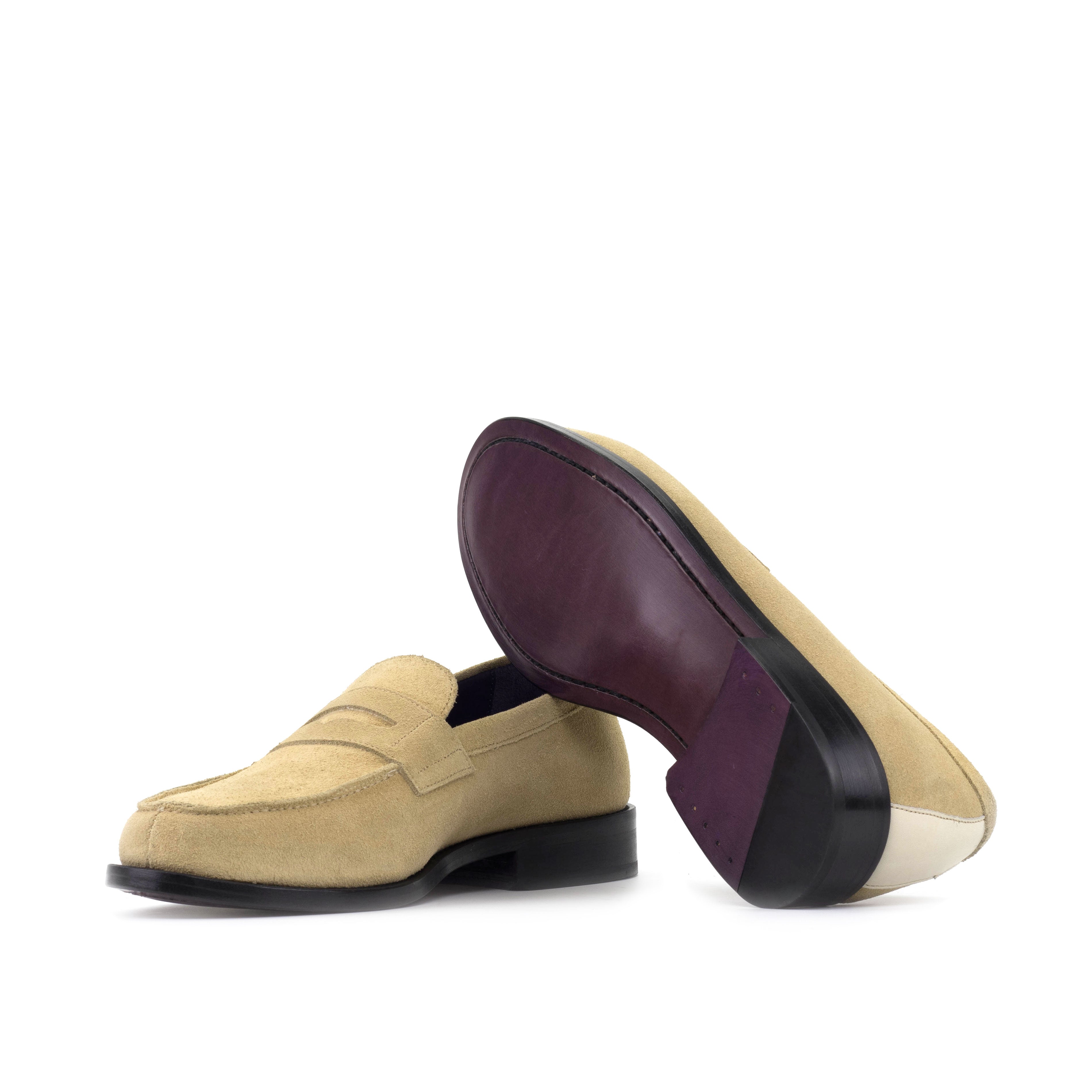 Dolcetta - suede leather penny loafers