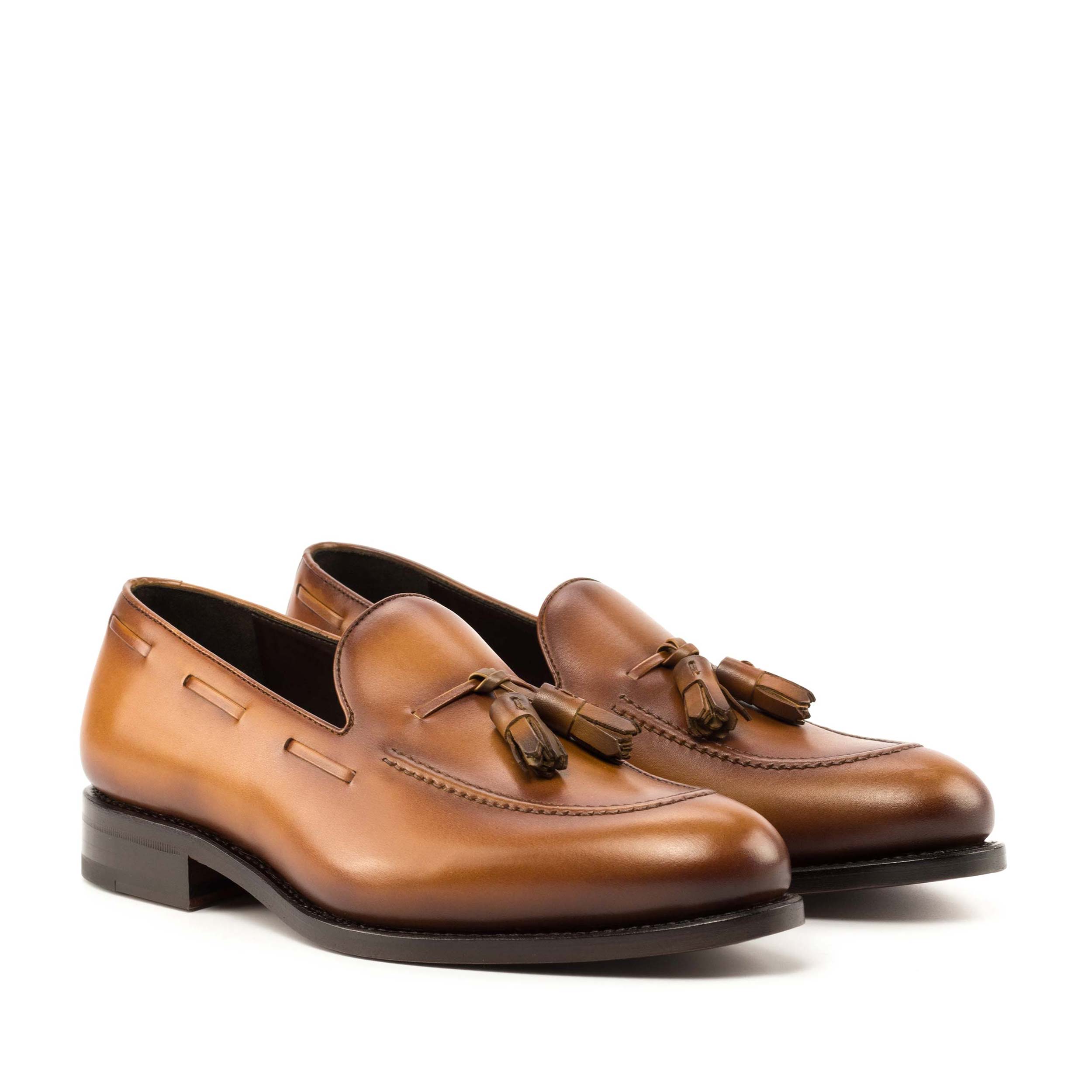 Ravelar - Classic tassel leather loafers for men. Up to size 16US