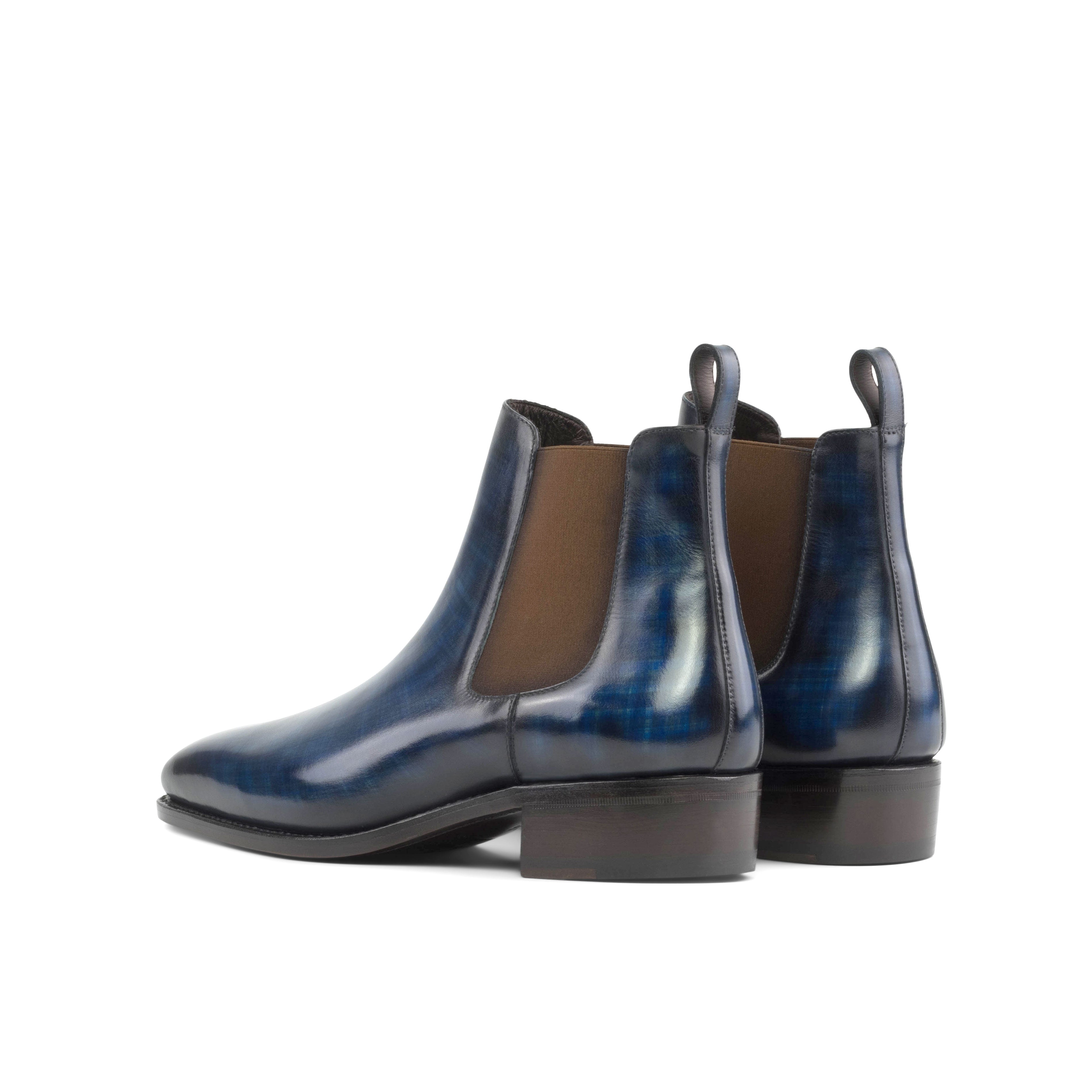 Pandina - Patina Denim Navy Chelsea boots for men