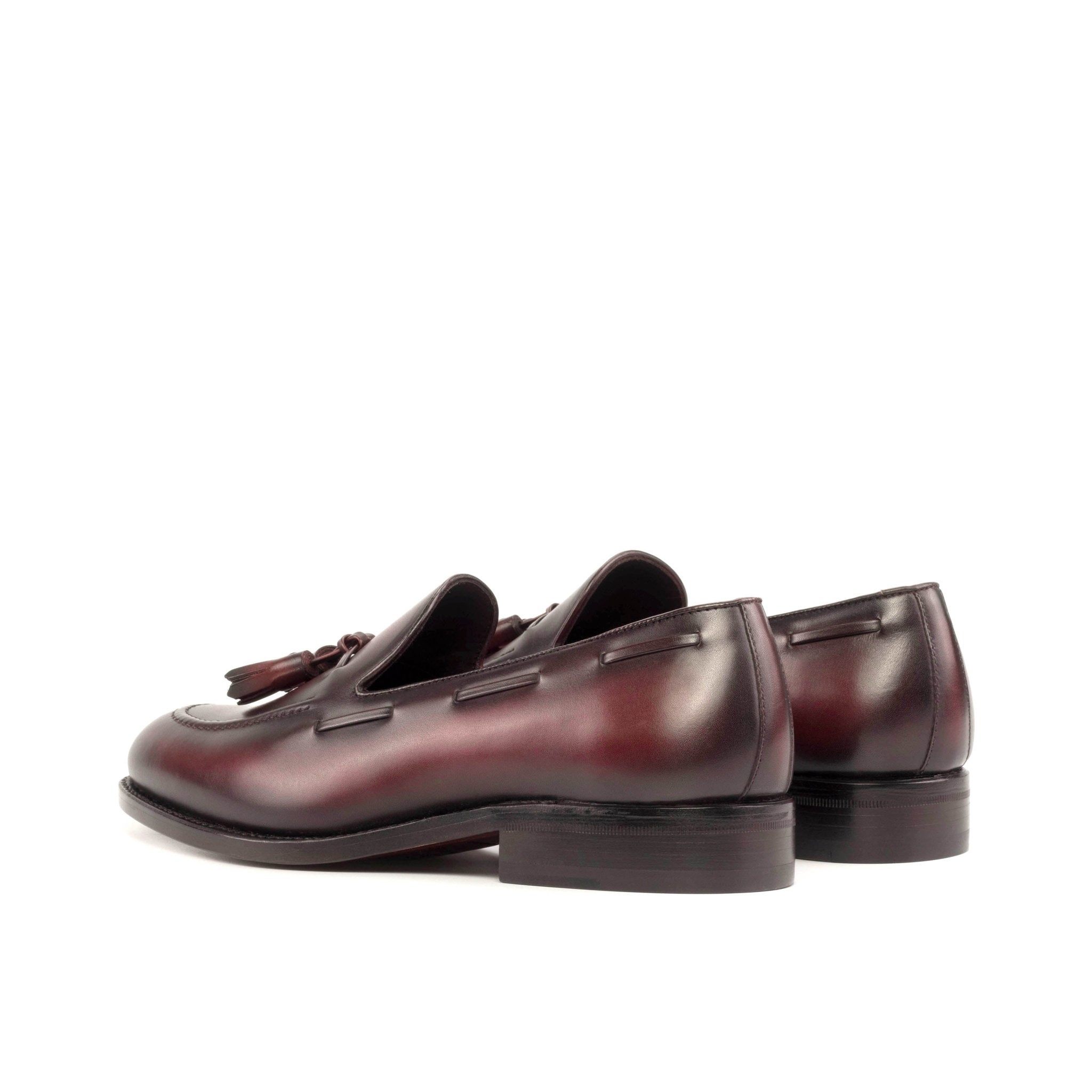 Lupo - Red bottoms sole leather tassel loafers for men