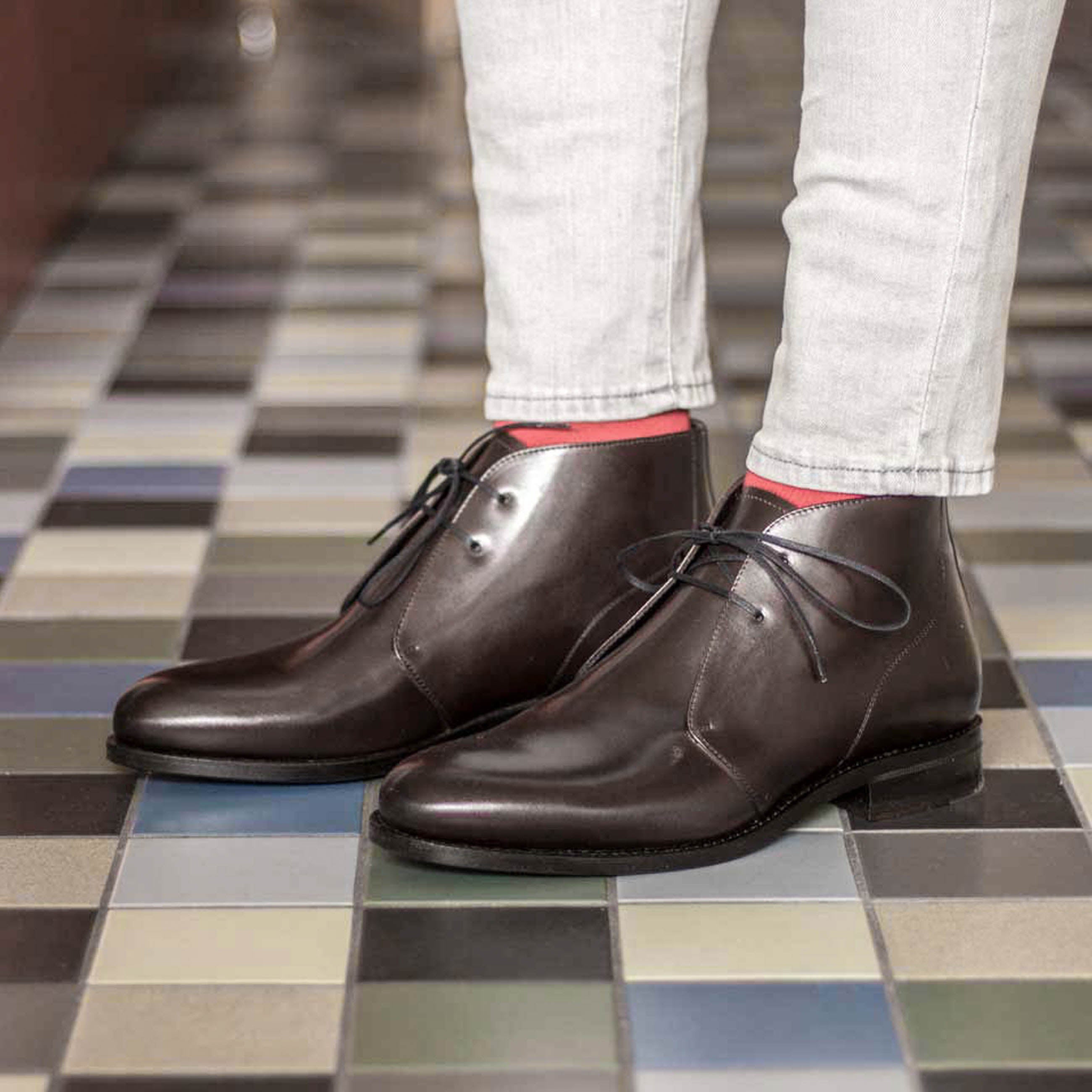 Marquero - Classic Leather Chukka boots for men