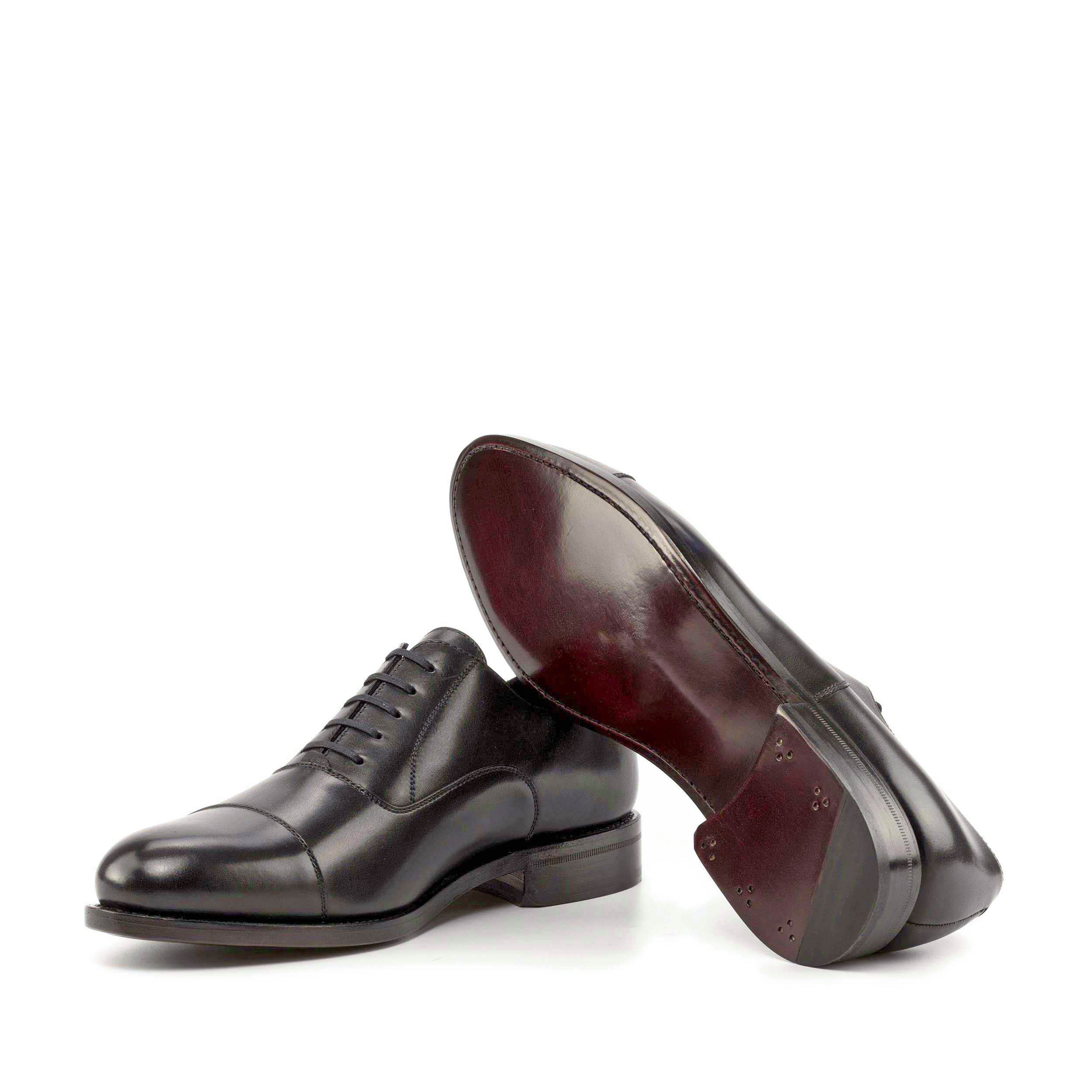 Robianza S - Classic black oxford office dress shoes for men