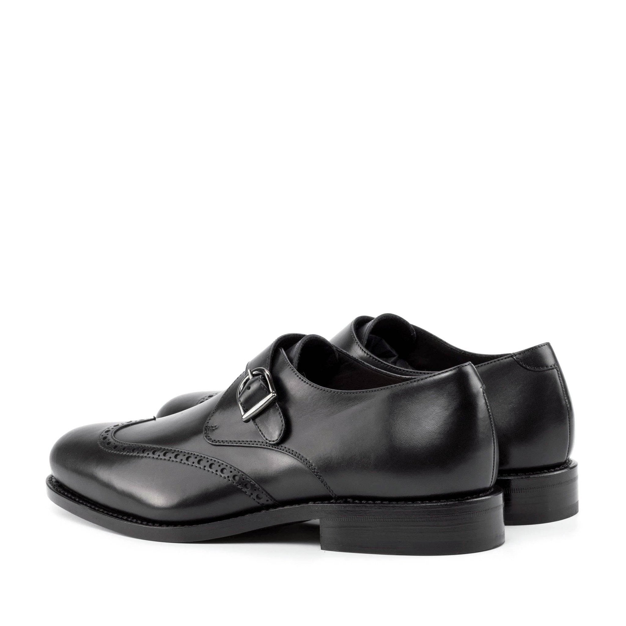 Laspa2 - Classic single monk strap formal dress shoes for men