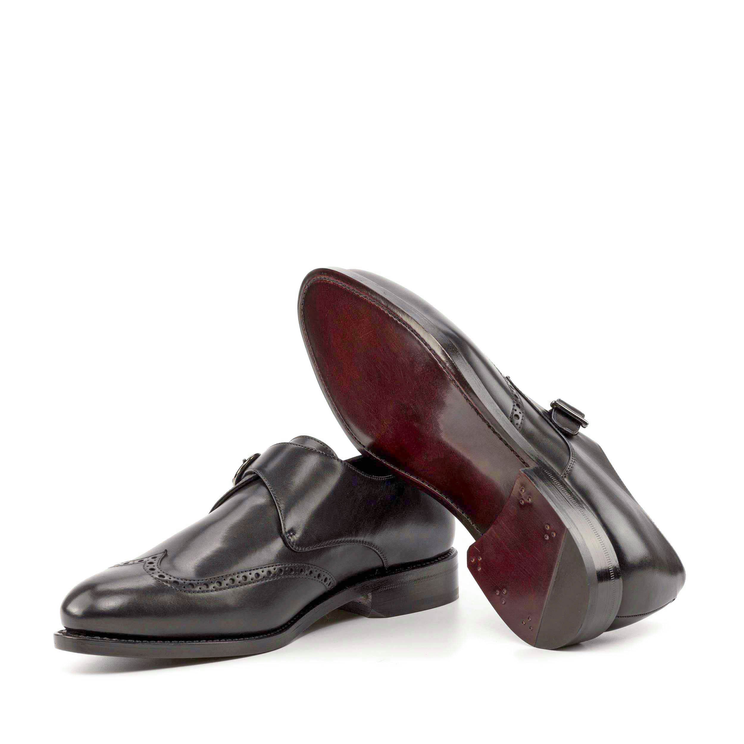 Laspa2  - Classic single monk strap formal dress shoes for men