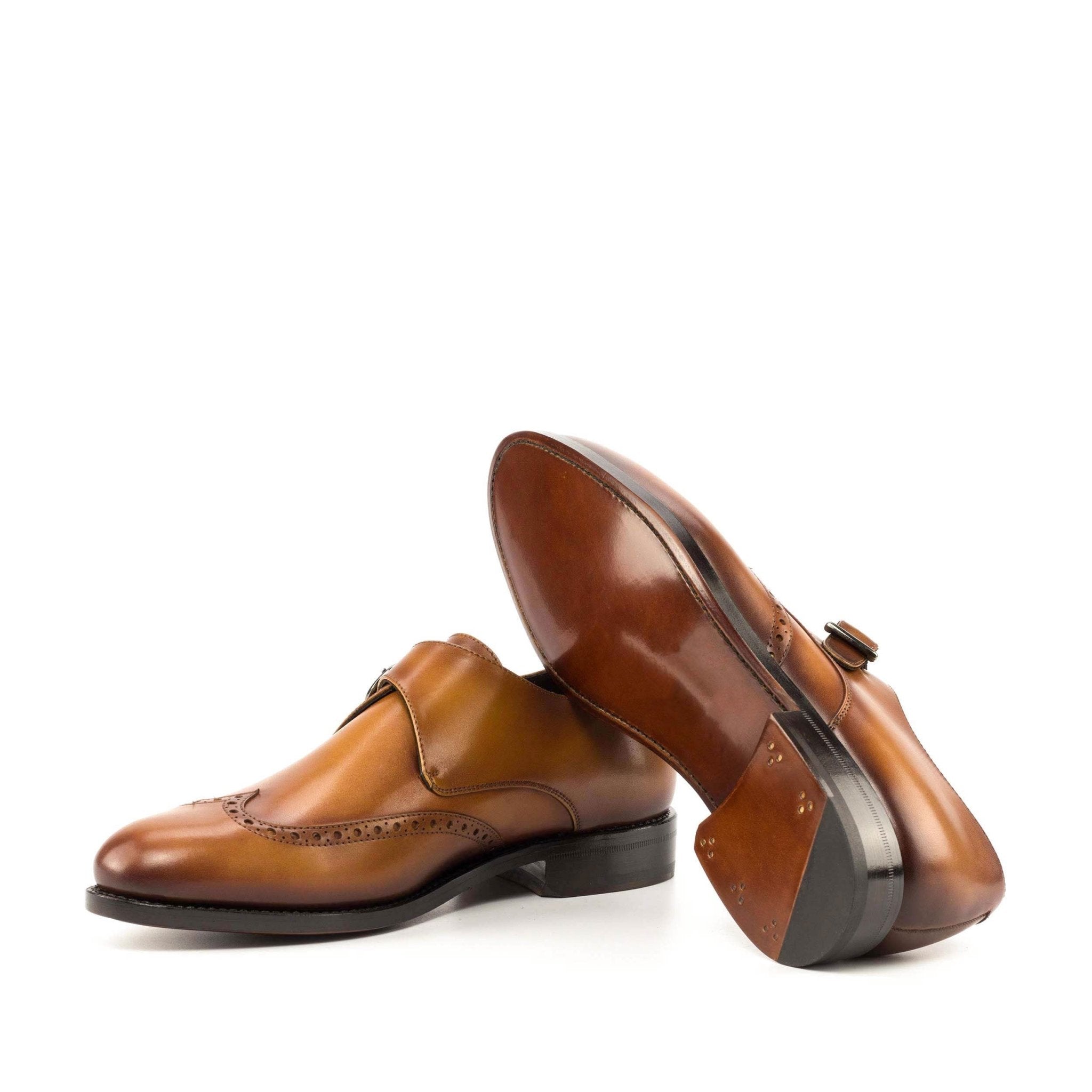 Laspa2 - Classic single monk strap formal dress shoes for men