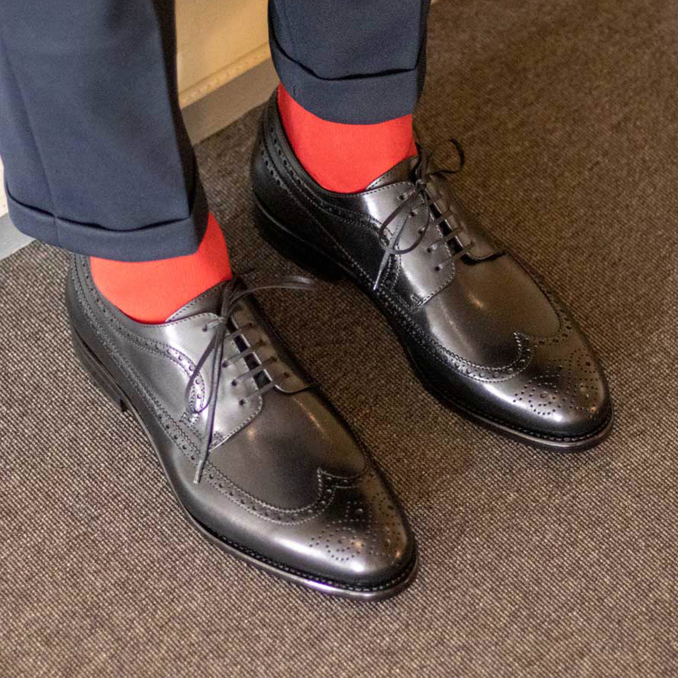 lavera 2 - Classic longwing blucher derby office dress shoes for men