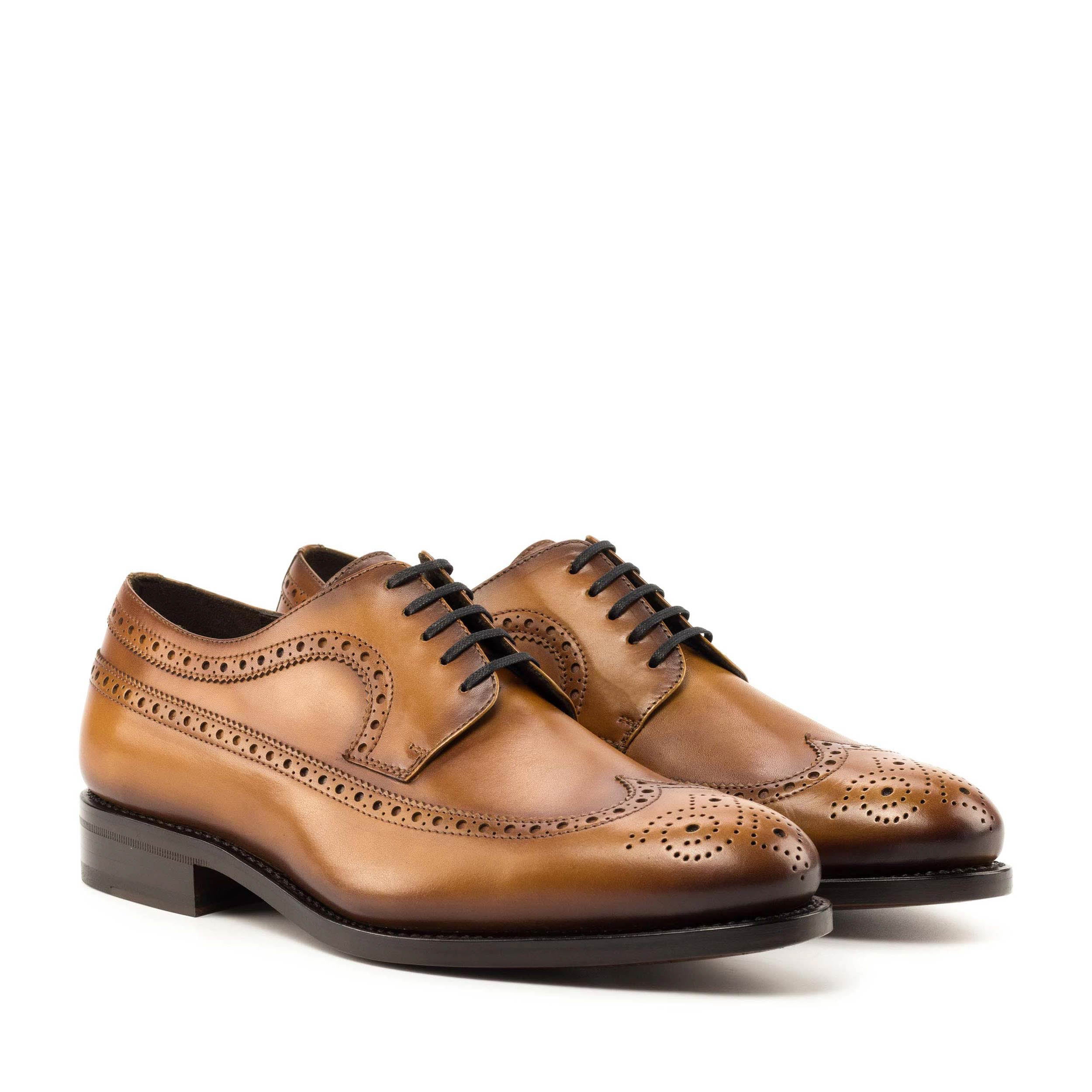 lavera 2 - Classic longwing blucher derby office dress shoes for men