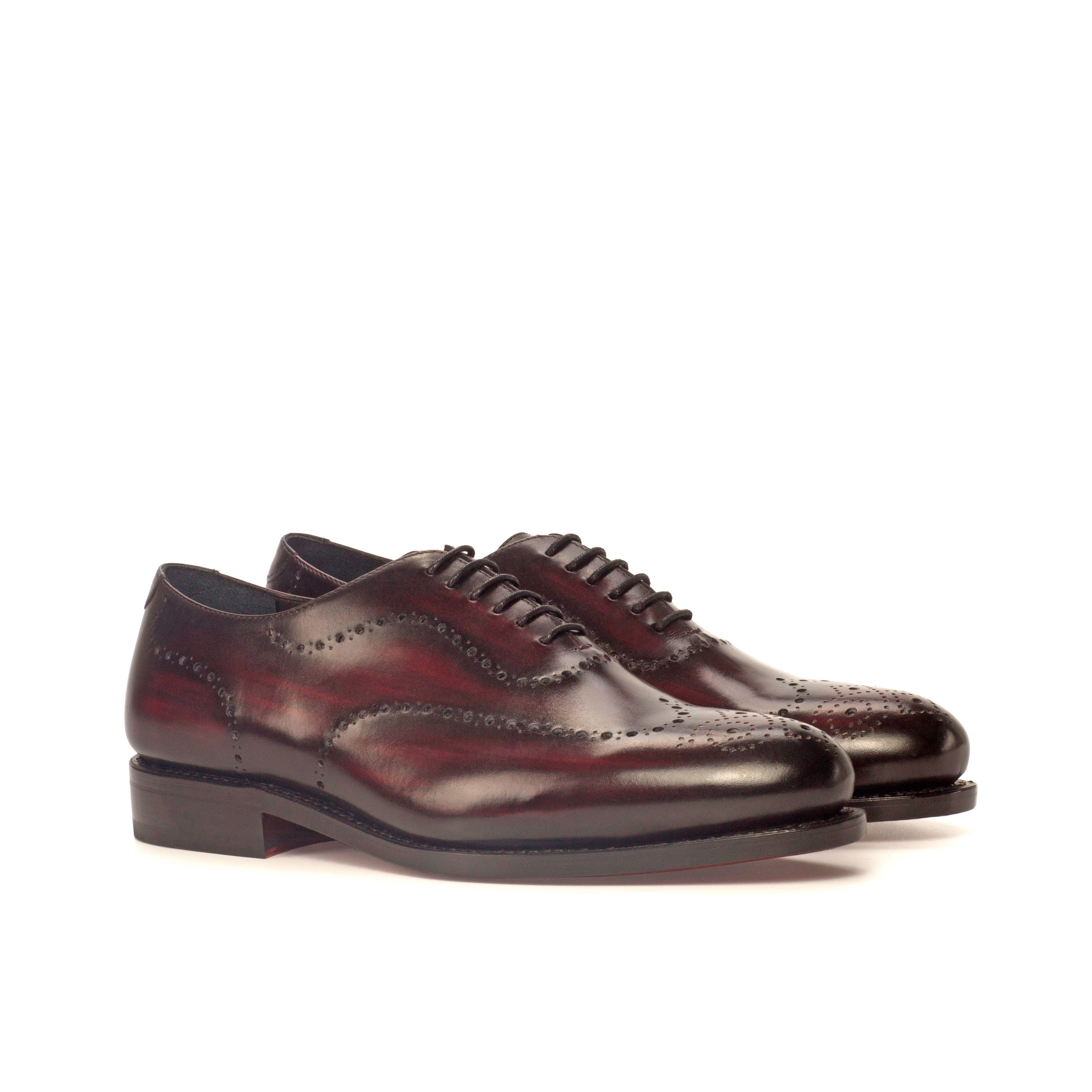 Orana - Wholecut patina red bottoms oxford dress shoes