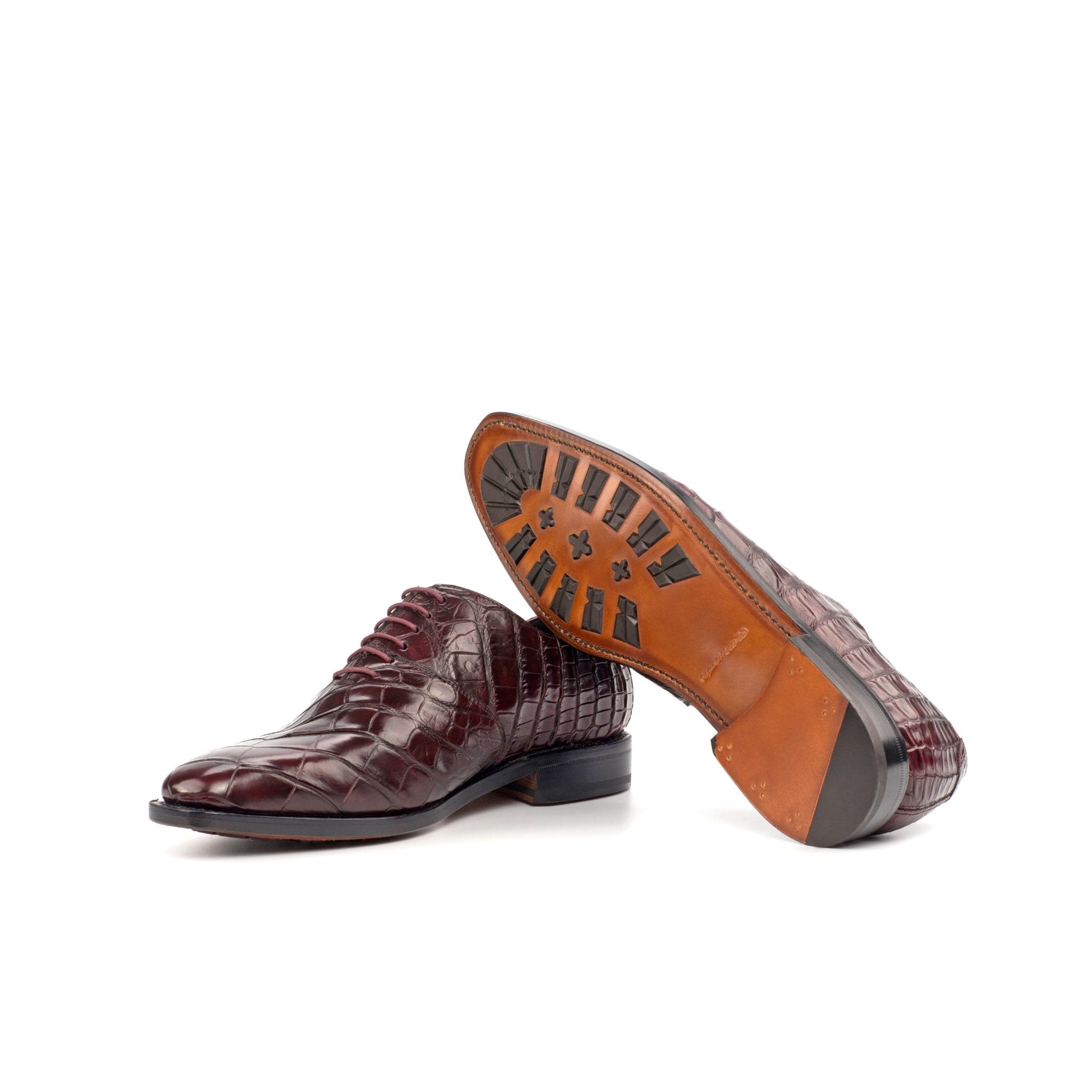 Loran - Exotic Alligator leather oxford dress shoes