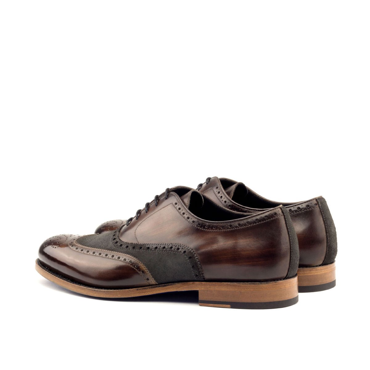 Navano - leather brogue oxford shoes
