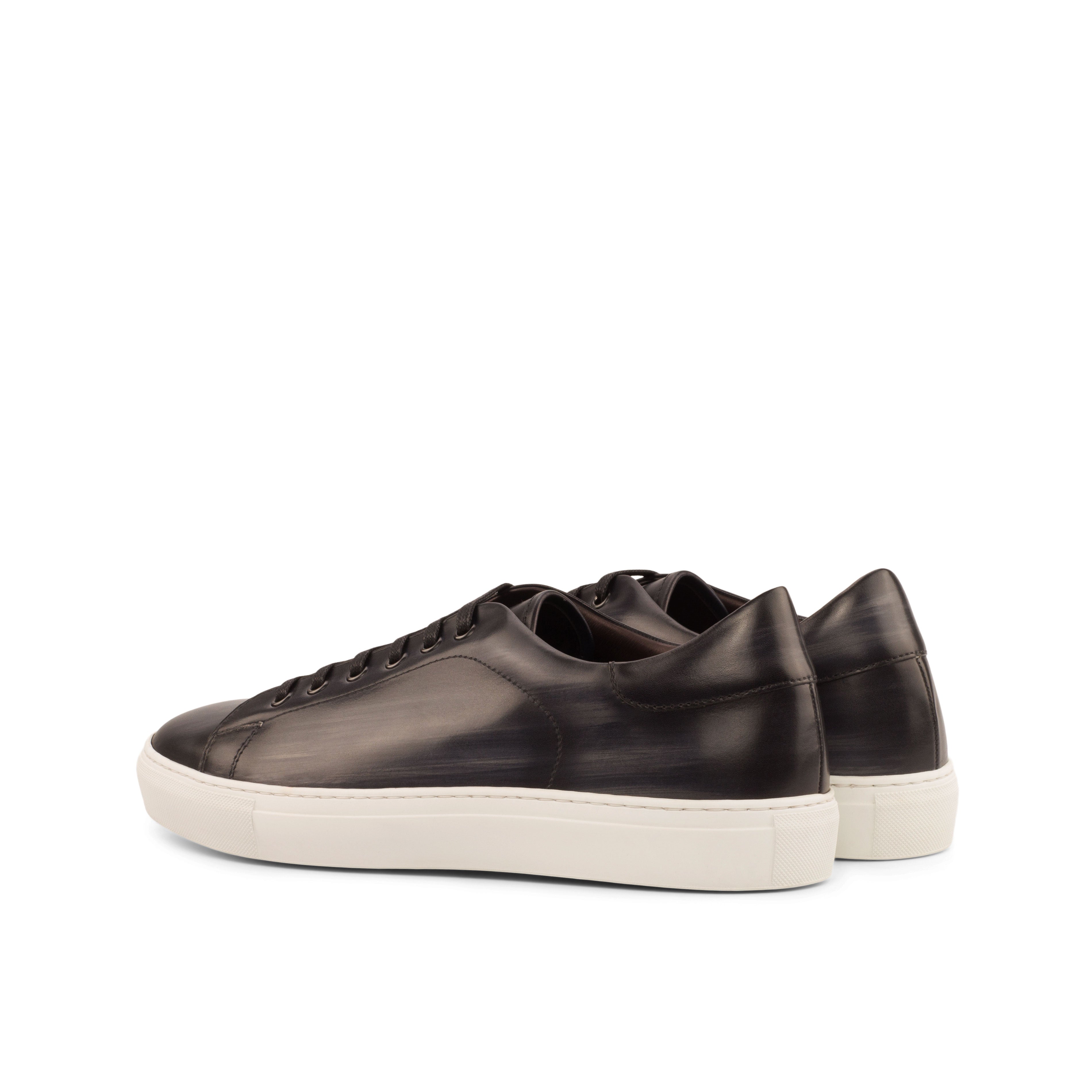 Dimaro - Grey Men's Hand-Painted Italian Dress Sneakers