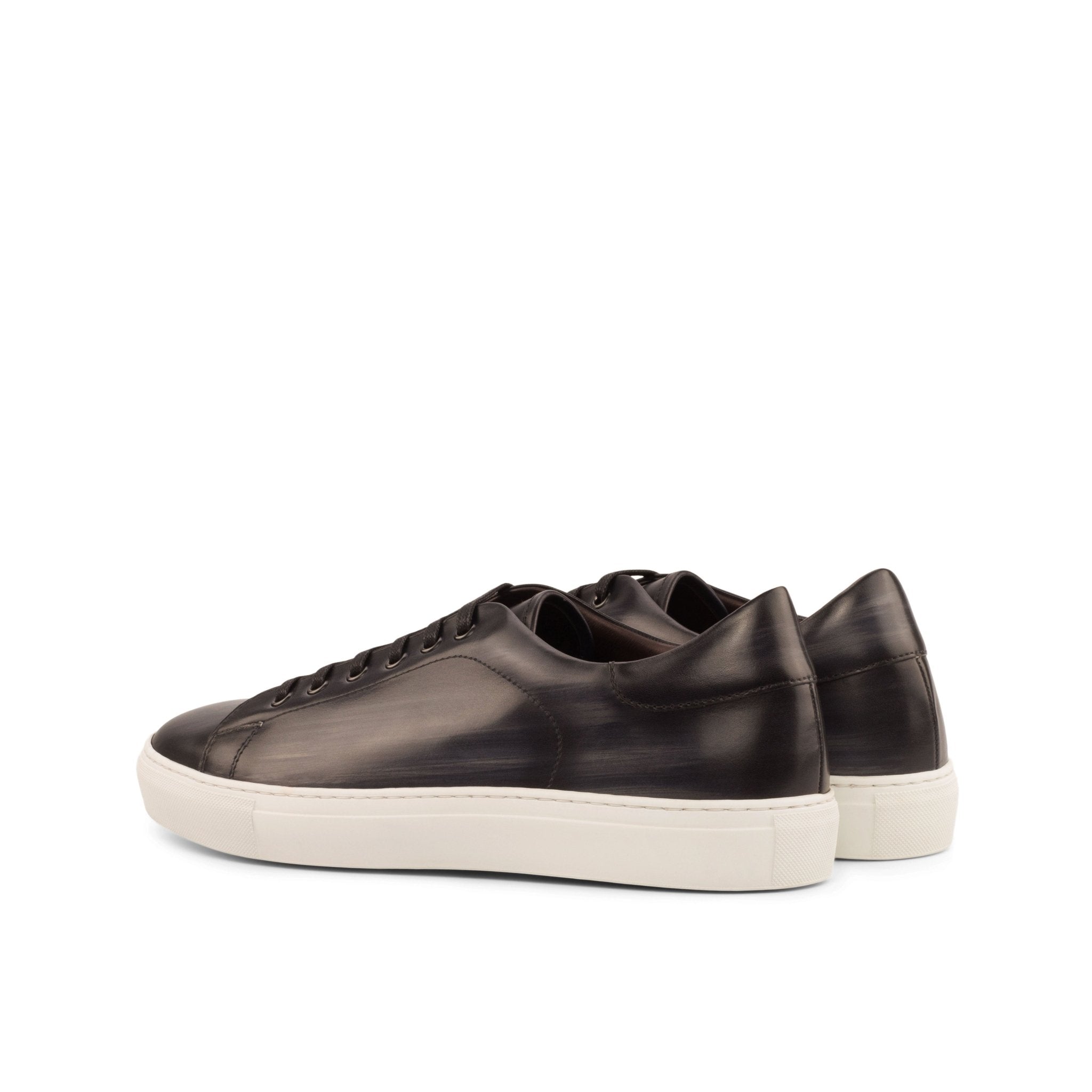 Dimaro - Grey Men's Hand-Painted Italian Dress Sneakers