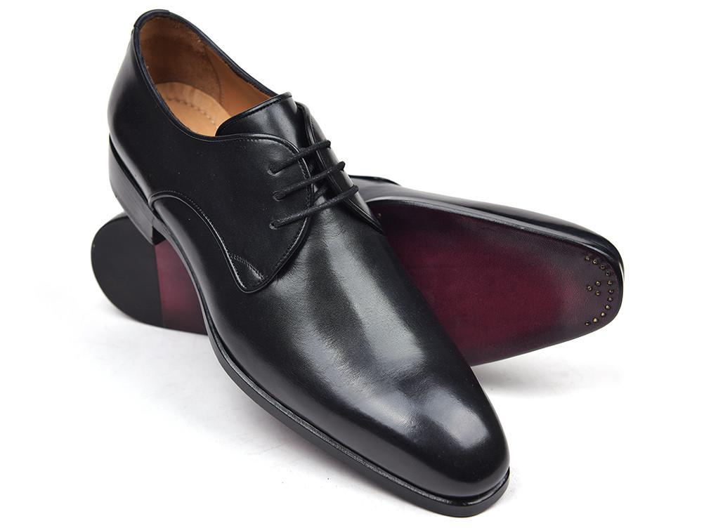 Ardito - Men's Leather Derby Shoes dark purple/red bottom