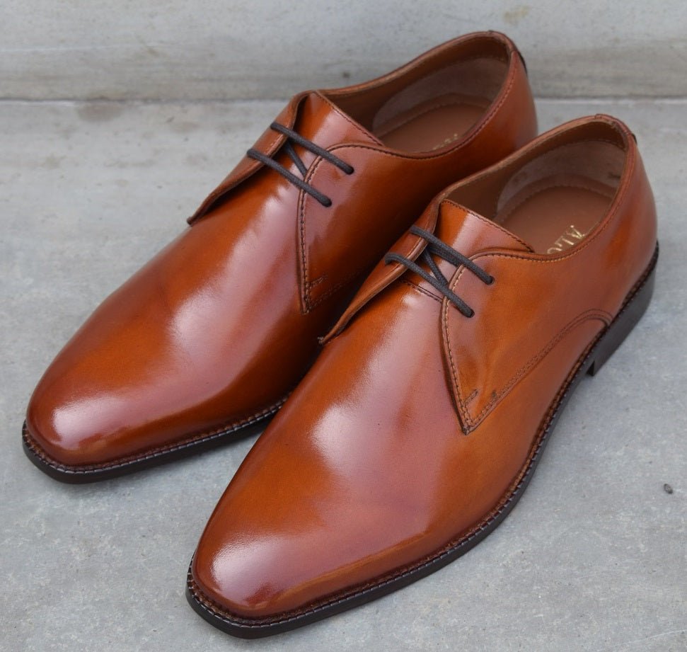 Grant4 - Men's Handmade Leather Sole Derby Shoes