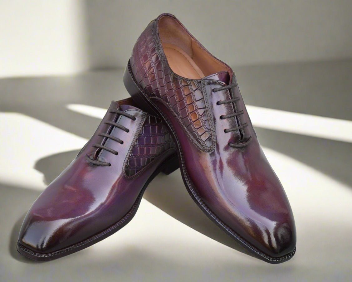 Greyson3 Handpatina Wholecut Leather Shoes