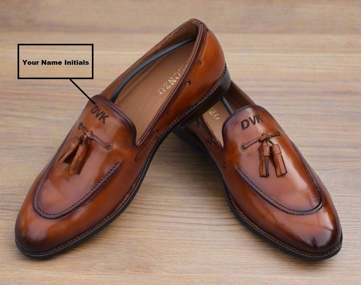 Persona 2 - Handmade tassel leather loafers