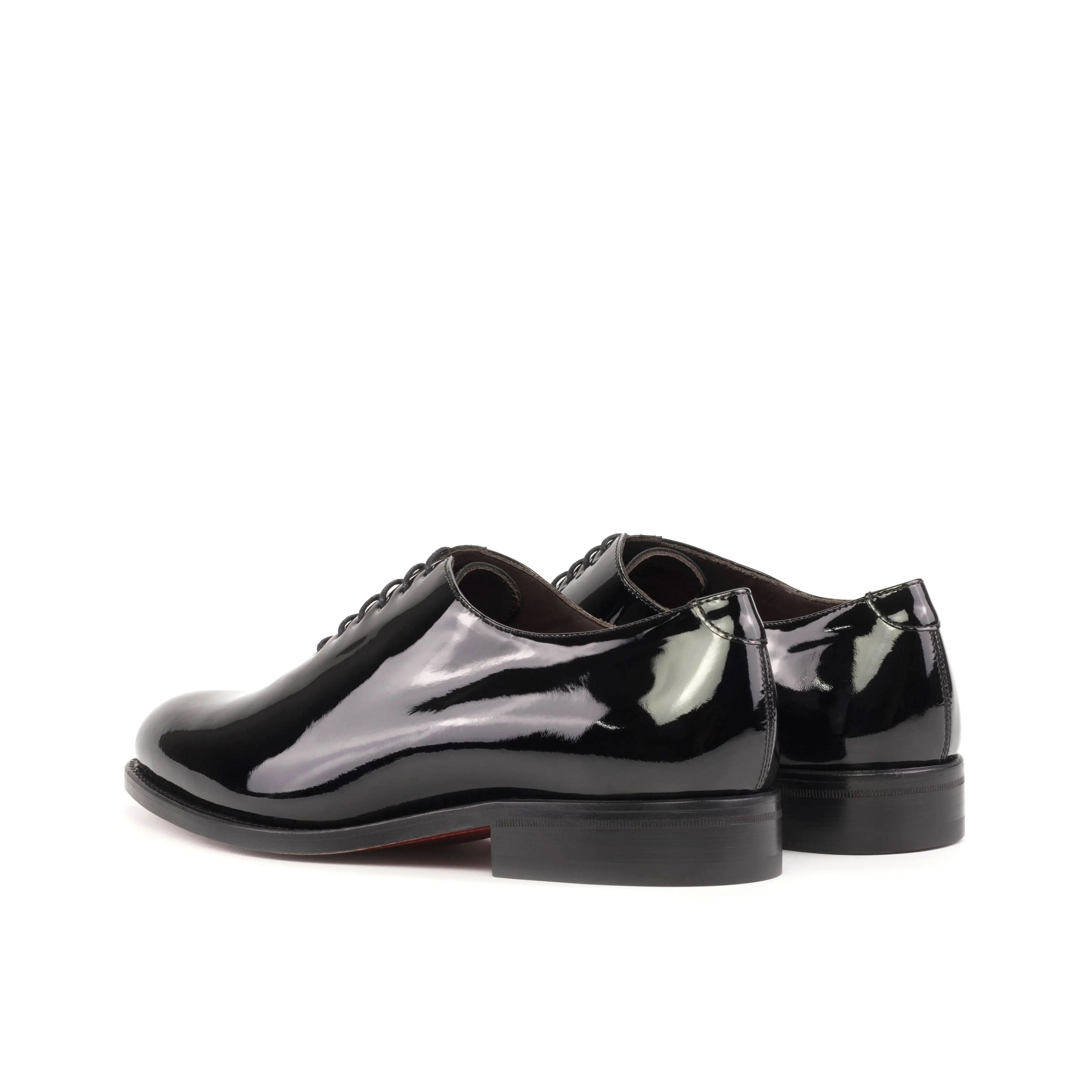Polano Black - Red bottoms sole patent Leather oxford dress shoes