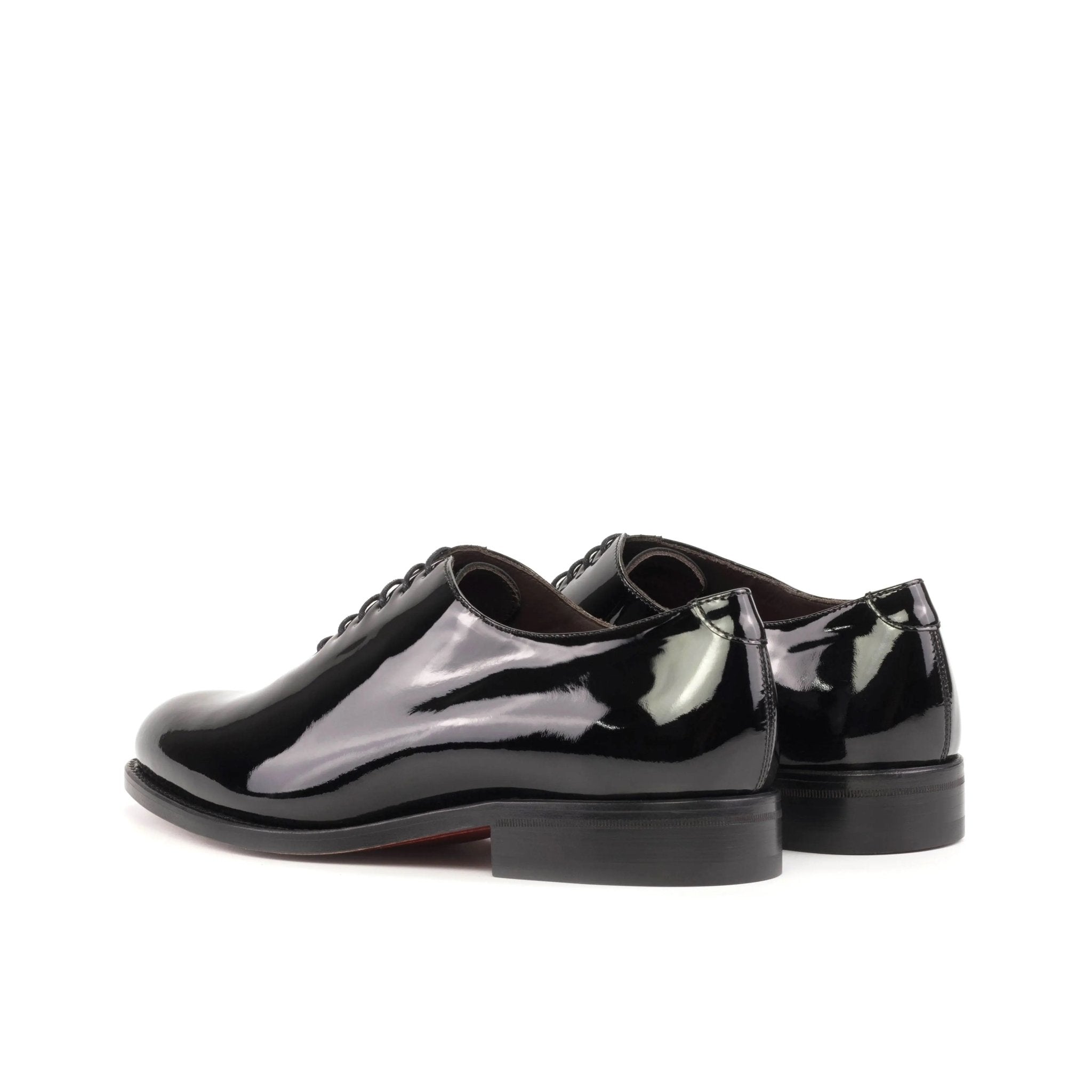 Polano Black - Red bottoms sole patent Leather oxford dress shoes