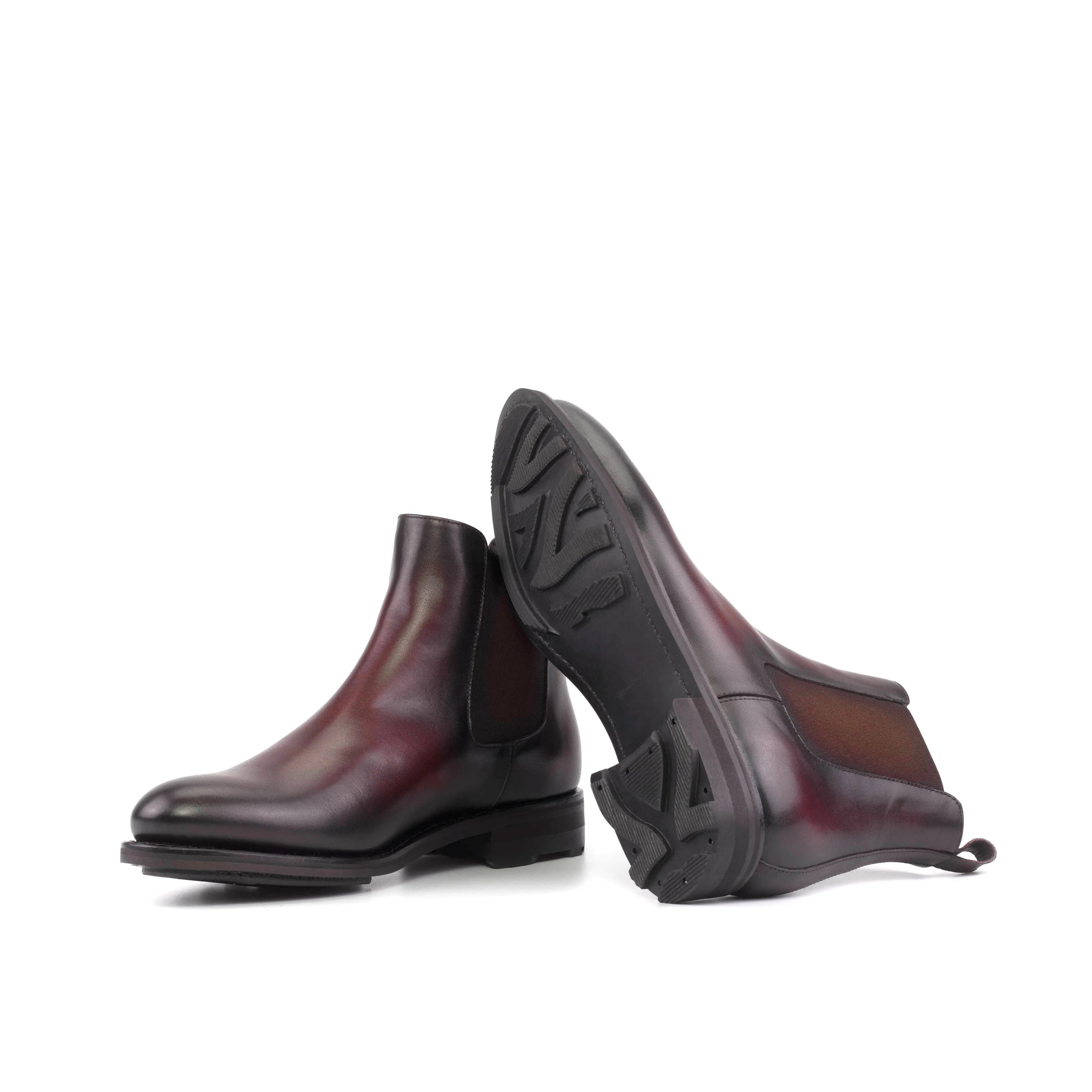 Browaz - Men's Burgundy Leather Chelsea Boot