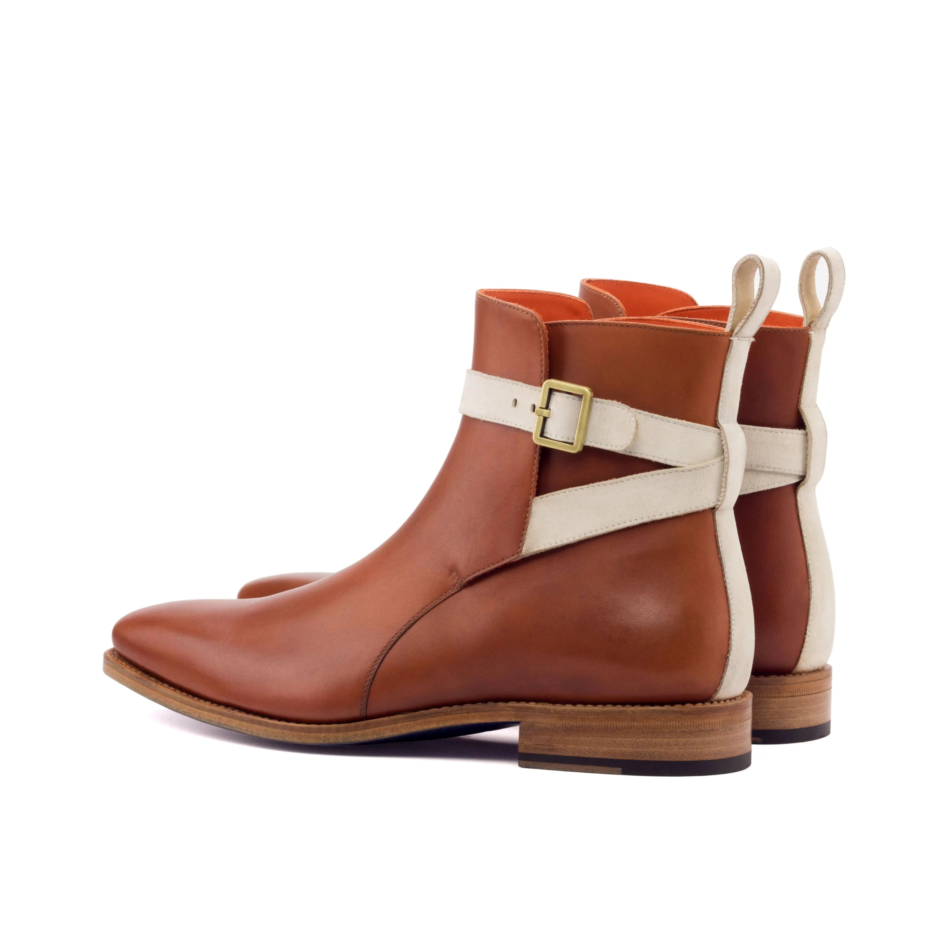 Pacina 2 - Ivory strap Men's Leather Cognac Jodhpur Boot