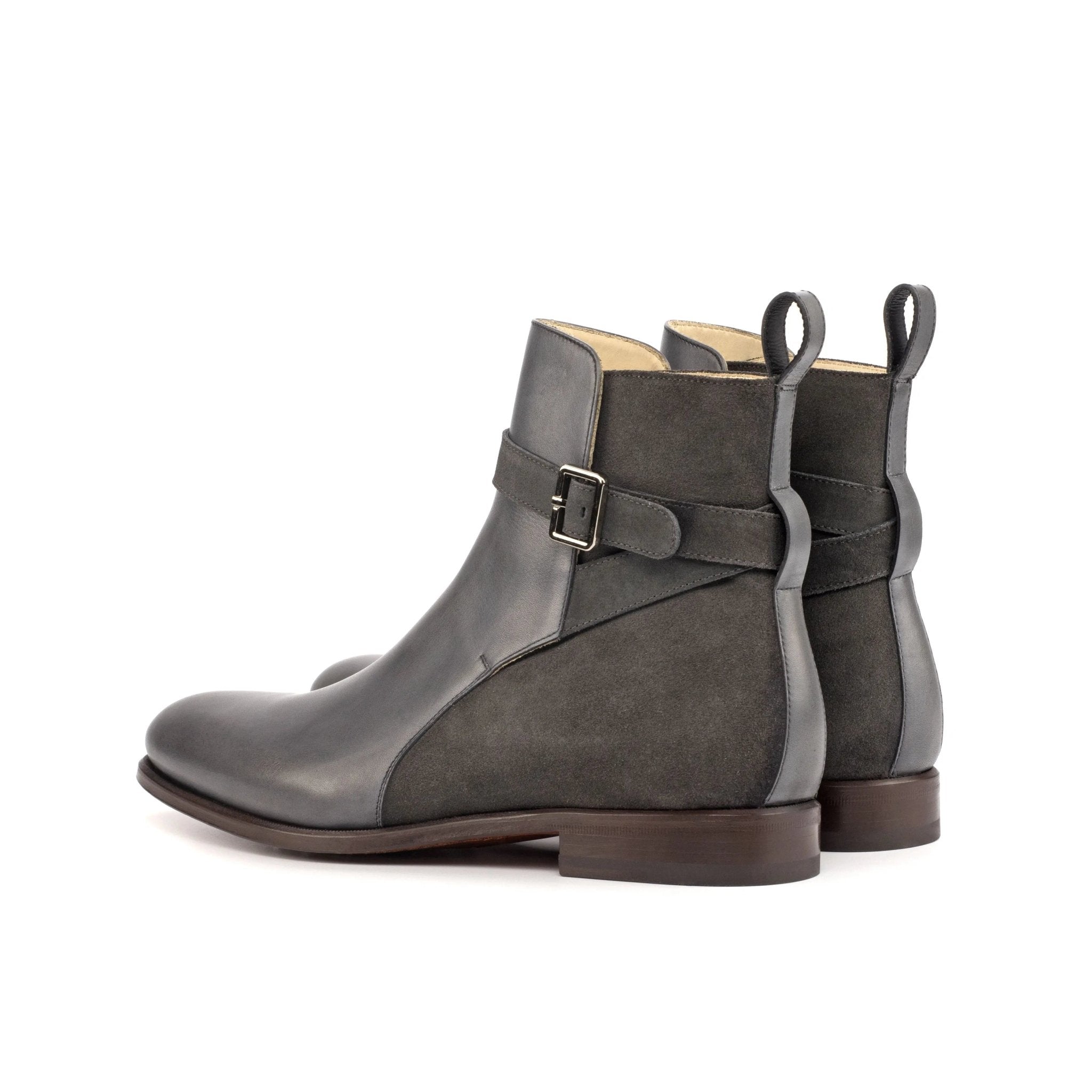 Pacinala - Grey Men's Lux Suede & Leather Jodhpur Boot