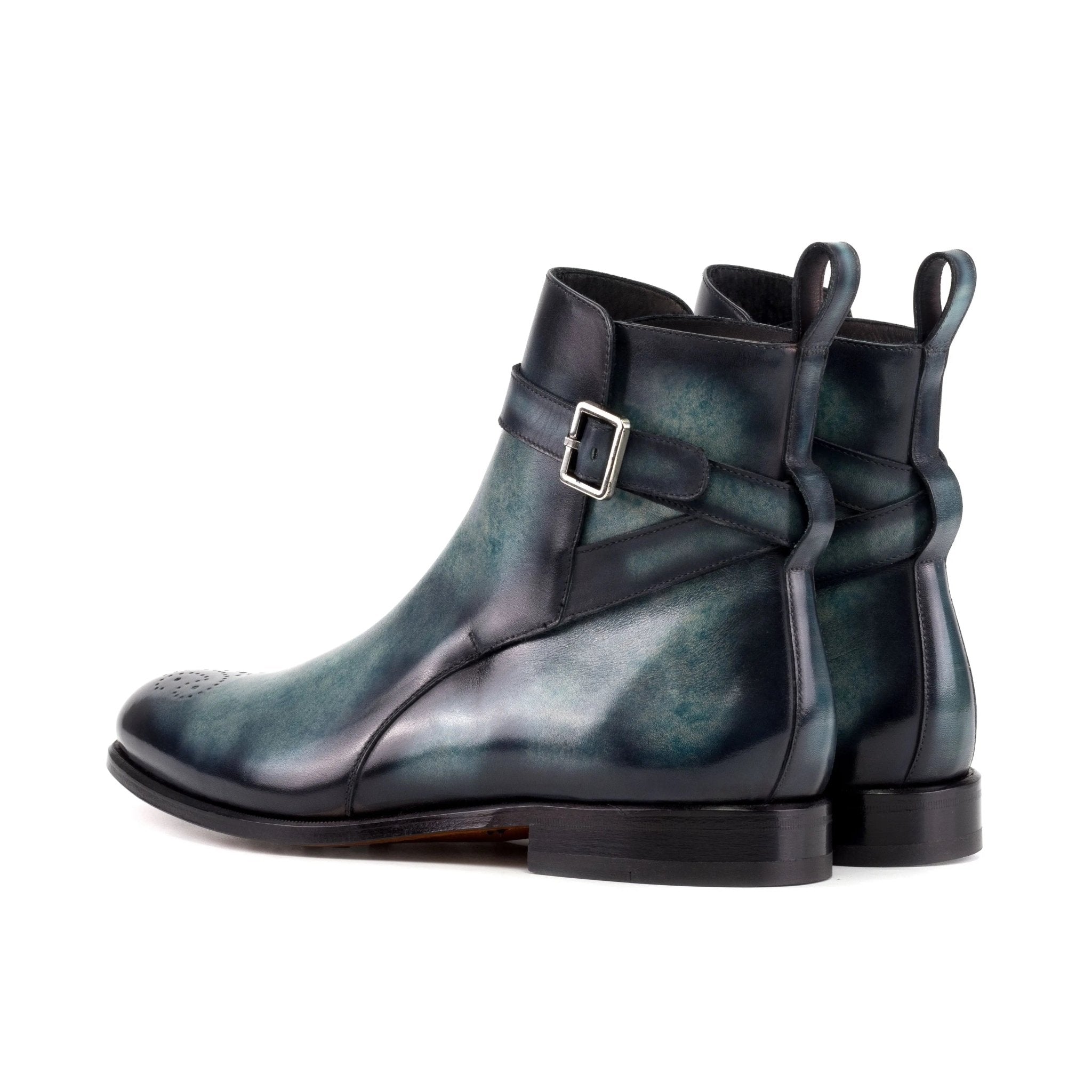 Pacinar - Men's Navy Patina Jodhpur leather Boots