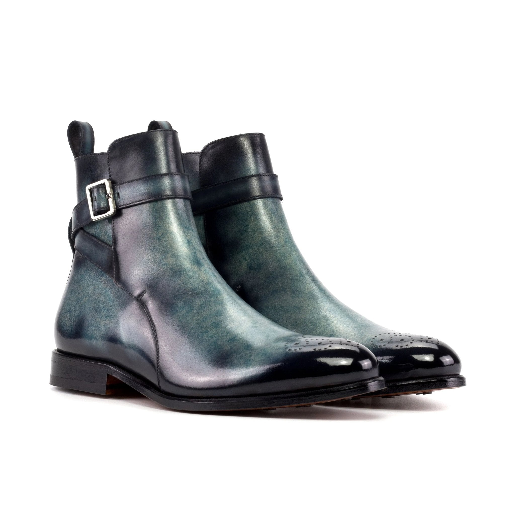 Pacinar - Men's Navy Patina Jodhpur leather Boots