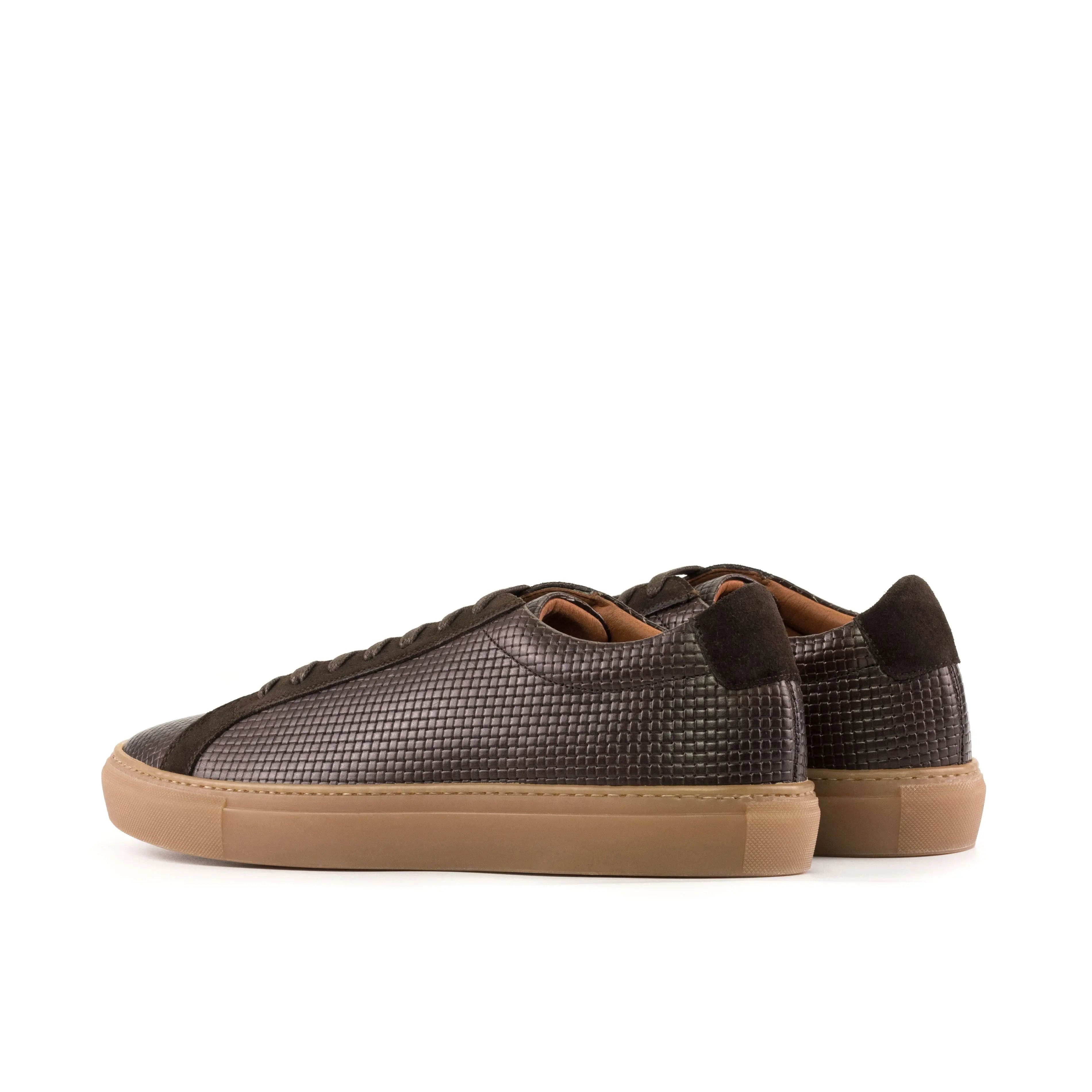 Volare - Dark Brown Men's Lux Suede Dress Sneakers