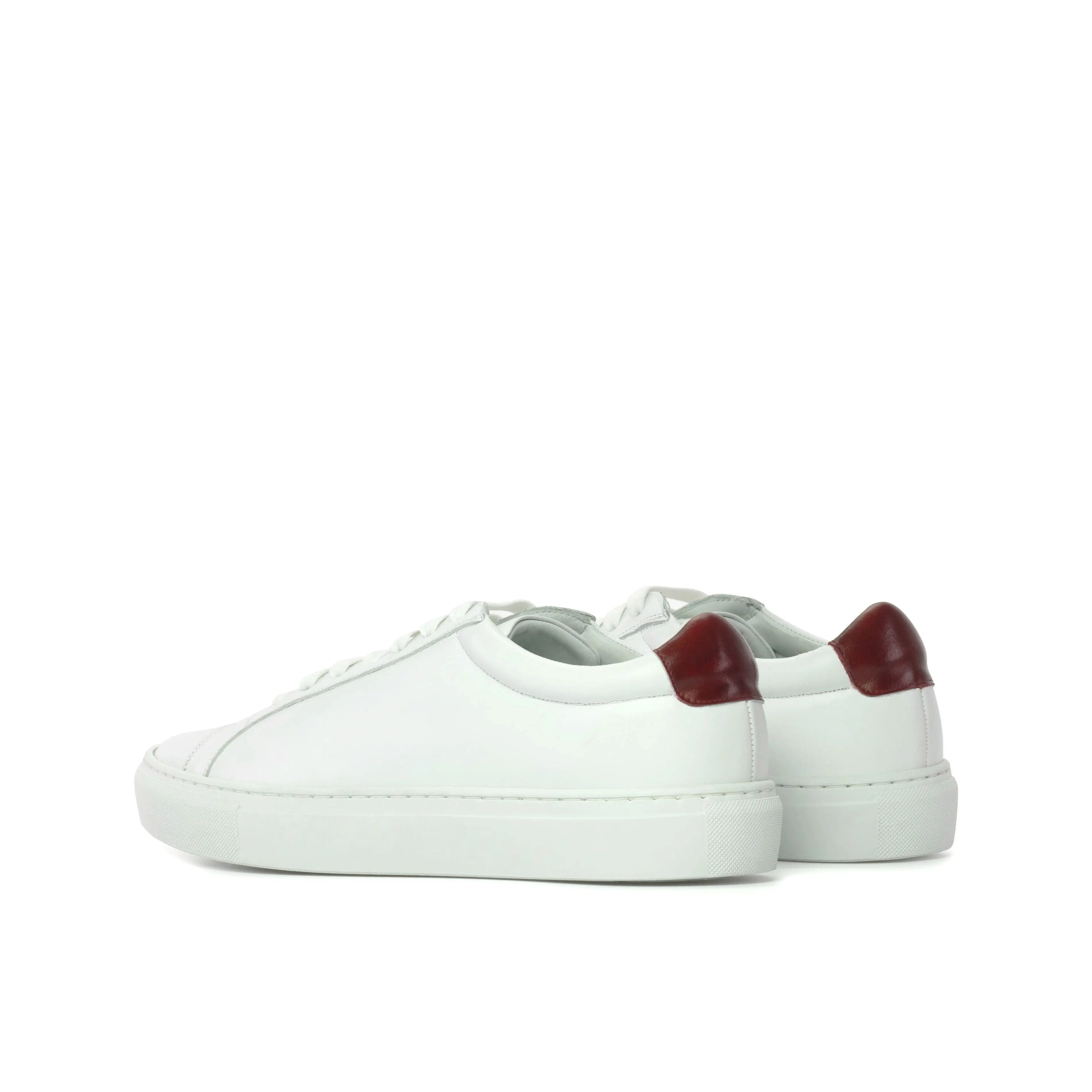 Volare - White Men's Italian Leather Dress Sneakers